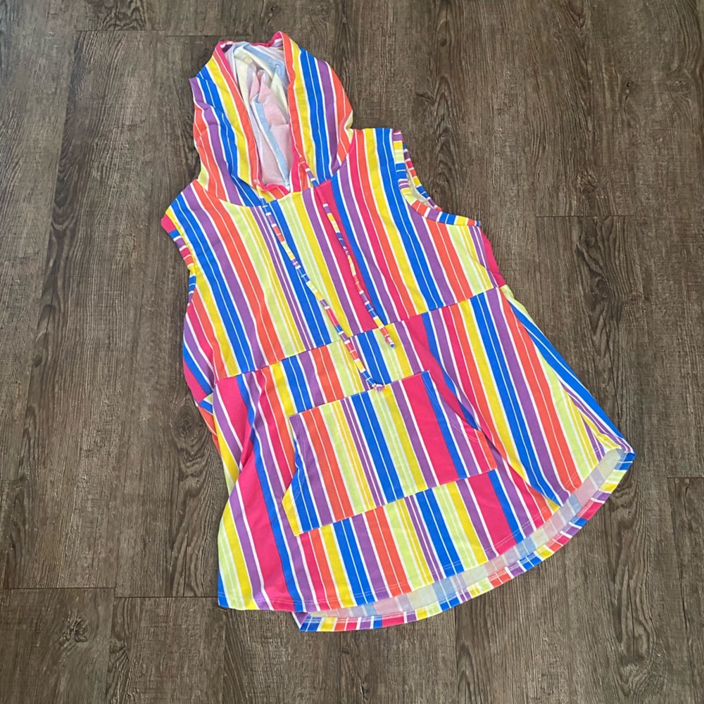 NWOT Rainbow Striped LulaRoe Brittney